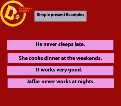 simple present examples