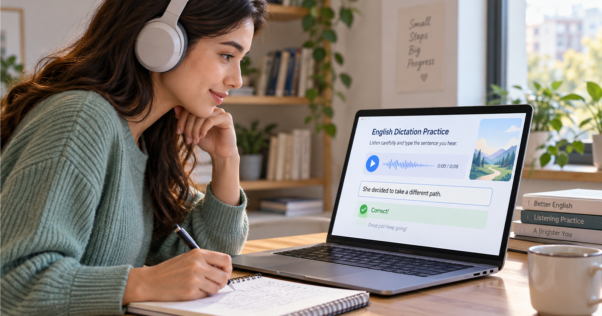 Choose Dictation Exercises for Your English Level